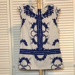 Beige by ECI Floral Round Neck Sleeveless Blouse M